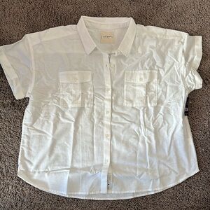 NWT Lucky Brand Linen Button Down